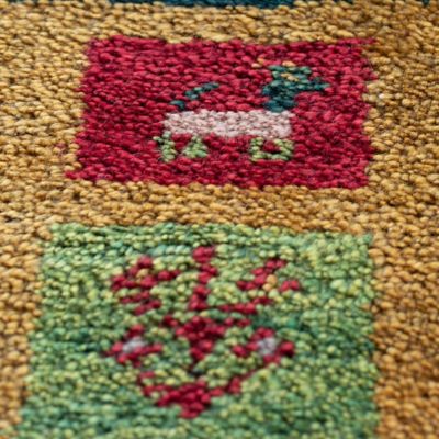 ★ペルシャ手織りギャッベ　クッション　９
