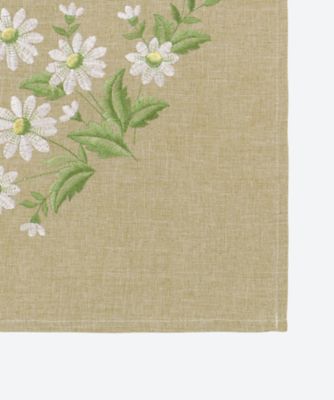 ★デージー刺繍テーブルクロス