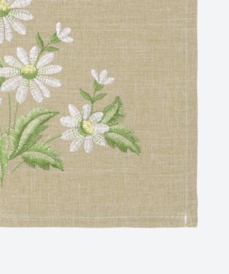 ★デージー刺繍ランチョンマット２枚セット