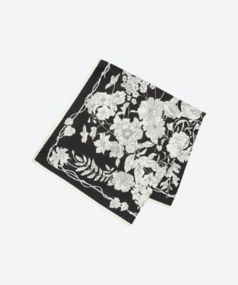 新品未使用タグ付き manipuriマニプリ　フラワーブック　65×65㎝ manipuri manipuri(マニプリ) ＜シルクスカーフ65＞ フレーム