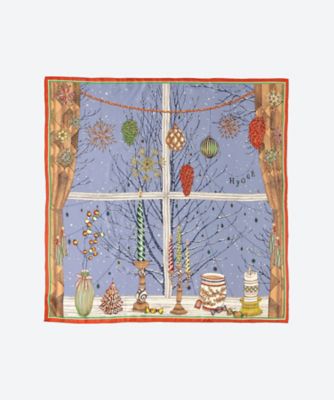 美品88cmサイズ　manipuriマニプリシルクスカーフ Hyggeヒュッゲ 88ヒュッゲ 0143330103 | manipuri (Women)/マニプリ