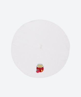 ★円形タオル　グレー＆ホワイト　円形タオル２枚セット