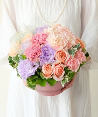 【母の日】【Ｄ２１】生花アレンジメント「スイートビジュー」　５／７～５／１１お届け予定