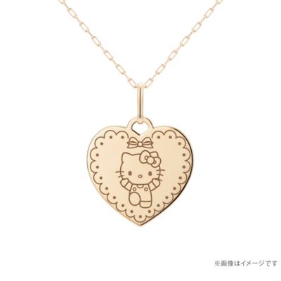 ★【受注生産】サンリオキャラクターズプレートネックレス－ｈｅａｒｔ（ハート）－