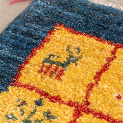 ★ペルシャ手織りギャッベ　チェアサイズ　２２