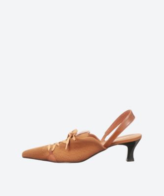 ＜MAISON MAVERICK PRESENTS (Women)＞Ｋｎｉｔ　Ｌａｃｅ－Ｕｐ　Ｓｎｅａｋｅｒ　Ｈｅｅｌｓ　ＭＳ２３２５－ＢＲ
