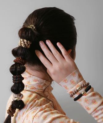 ＷＥＢ限定　ポニーテールチューブ８Ｐ　ＭＩ　ｇｏｌｄ　ｐｏｎｙ　ｔｕｂｅ　ｂｒｏｗｎ
