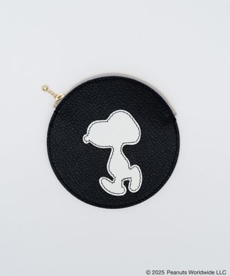 Kotty×SNOOPY in GINZA 2025/コッティ×スヌーピーin銀座 2025 ラウンドシルエットポーチ(シュリンクレザー)