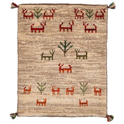 【SALE】三越伊勢丹オンラインストア ペルシャ手織りギャッベ 玄関マットSサイズ 11 (1)MM1781 ドアマット【三越伊勢丹/公式】