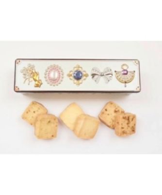 はがゆうおやつ工房/ハガユウオヤツコウボウ 【スコパおまとめ】★ビジュー缶スールクッキー(白)