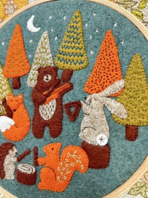 【3本セット】1996 ドメーヌ・ラフェ　コルトン ☆枠付きフェルトキット（音楽隊） | Corinne Lapierre/コリーヌ