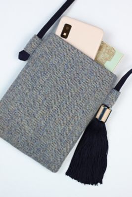 ★フィン。【スマホショルダー／ペンケース】tambourine チャコール smartphone strap / parts design | herin