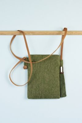 ☆スマホショルダー（ヘリンボーン緑緑） | SURREY TASSEL/サリー