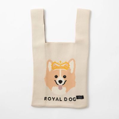jubilee/ジュビリー ★ニットトートバッグ・英国ロイヤルコーギー（ＢＥＩＧＥ）