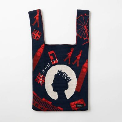 jubilee/ジュビリー ★ニットトートバッグ・英国ロイヤルクイーン（ＮＡＶＹ）