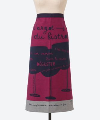 ＜Tissage Moutet＞★ギャルソンエプロン（ワイングラス）