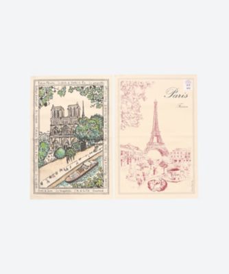 ＜French Country＞★トルション「ノートルダム寺院＆エッフェル塔」２枚セット
