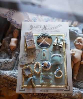＜Noecafe miniature&dollhouse gallary＞★【事前予約】ワークショップ「ノエカフェと創る小さな世界（ブルー）」９月２６日（金）午前１１時～午後１時