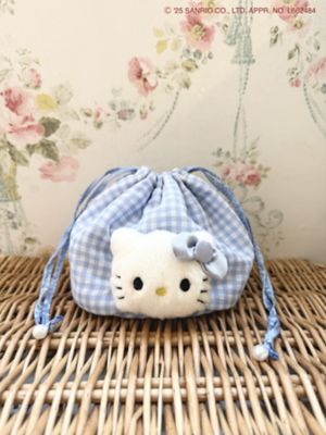 HELLO KITTY ぬいぐるみギンガムチェック巾着 | Mille
