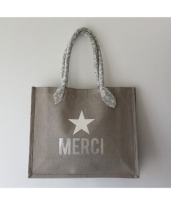 ＜Maison et Creation＞★マルシェジュートバッグ　メルシーグリクレール