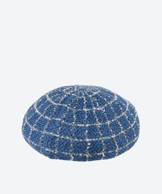 TM Check Tweed Beret 253060207