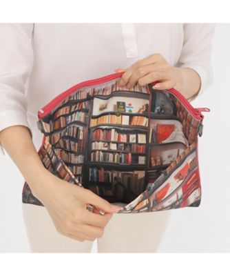 ☆レトロA4ポーチ（本屋） | MARON BOUILLIE/マロン・ブイー | 三越