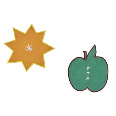 ＜BITOSSI HOME / ビトッシ ホーム＞★コースター　Ａｐｐｌｅ　Ｓｔｅｌｌａ　２枚セット