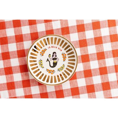 ＜BITOSSI HOME / ビトッシ ホーム＞★ゴールドリムブレッドプレート　Ｓｉｒｅｎｅｔｔａ