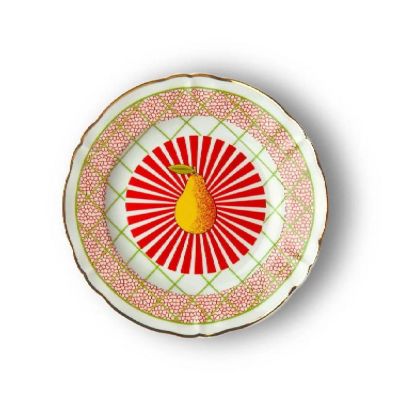 ＜BITOSSI HOME / ビトッシ ホーム＞★ゴールドリムデザートプレート　Ｐｅａｒ
