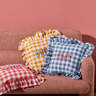 BALENCIAGA チェック柄クッション 新百合丘オーパ】～暮らしに彩りを～残反 マドラスチェッククッション
