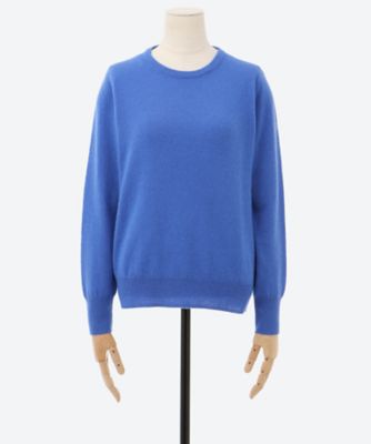 ライトブルー クルーネック セーター me+em select ニット セーター 「 新色追加／24色展開 」クルー