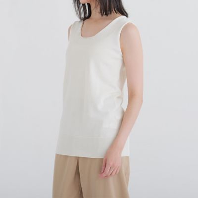 やわらかオーガニックコットンニットタンクトップ | NADELL/ナデル