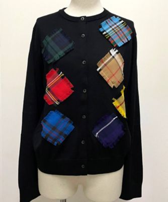 ＜STREET LONDON＞★タータン　パッチワークカーディガン