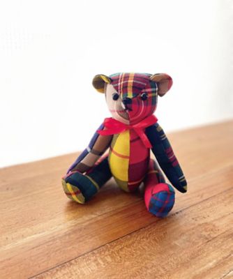 ＜STREET LONDON＞★タータン　ハンドメイドテディベアキット