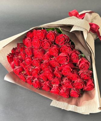 ＜第一園芸＞バラの花束　５０本