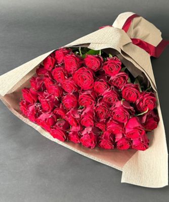 ＜第一園芸＞バラの花束　４０本