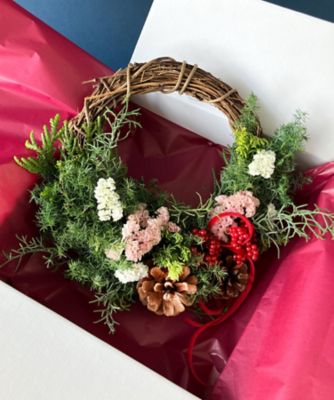 イマン、ダイアナローズ、バスケットローズ、クリスマスツリーとリースなど８点セット クリスマスツリー通販・ギフト｜お花のギフト専門イイハナ