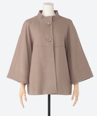 【SALE】noa-ge(Women/大きいサイズ)/ノアジェ ウール調フエルトジャケット(クローバー) チャイロ コート・ジャケット【三越伊勢丹/公式】