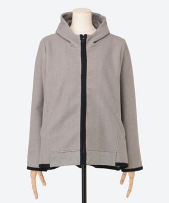 【SALE】noa-ge(Women/大きいサイズ)/ノアジェ ウール調フエルトジャケット(クローバー) ライトグレー アウター【三越伊勢丹/公式】