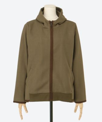 【SALE】noa-ge(Women/大きいサイズ)/ノアジェ ウール調フエルトジャケット(クローバー) カーキ アウター【三越伊勢丹/公式】