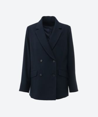 【SALE】TROIS DEUX UN(Women/大きいサイズ)/トロワ ドゥ アン ジャケット(クローバー) ネービーブルー コート・ジャケット【三越伊勢丹/公式】