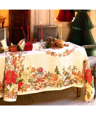 ＜Tessitura Toscana Telerie＞★クリスマスリネンテーブルクロス　〈マルツァペペ〉