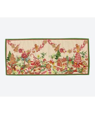 ＜Tessitura Toscana Telerie＞★クリスマスマット〈マルツァペペ〉　１２０ｃｍ