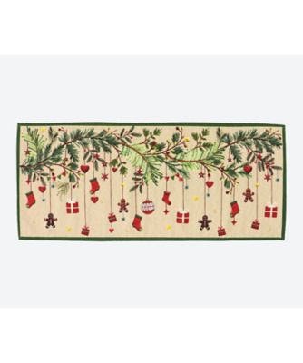 ＜Tessitura Toscana Telerie＞★クリスマスマット〈ルーディー〉　１２０ｃｍ
