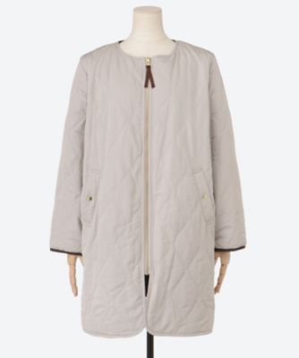 ＜noa-ge(Women/大きいサイズ)＞中わたキルトリバーシブルコート