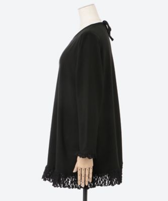 ☆裾レースブラウス（クローバー） | QUINTY (Women/大きいサイズ