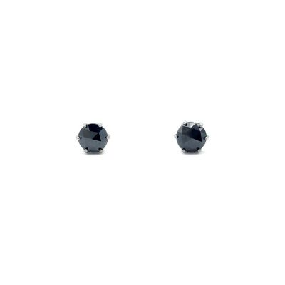 ★Ｐｔブラックダイヤモンドピアス