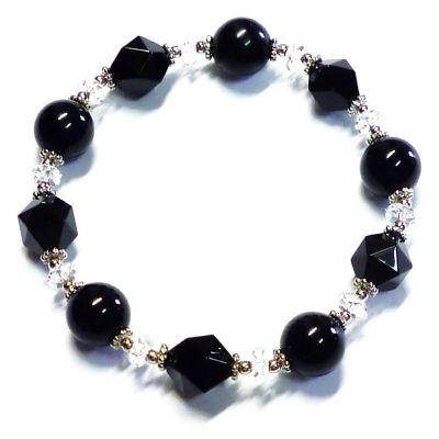 ★黒水晶ブレスレット