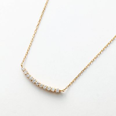 ★Ｋ１８ＹＧダイヤモンドネックレス