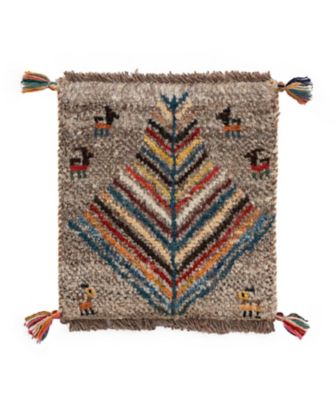 【SALE】三越伊勢丹オンラインストア ペルシャ手織りギャッベ チェアサイズ 24（1）MS14570 ラグ【三越伊勢丹/公式】